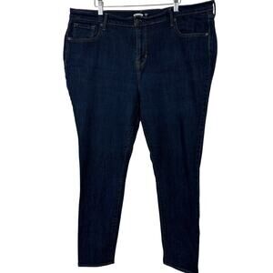 Old Navy Rockstar Built in Sculpt Jeans Women Size 18 Dark Wash Skinny Stretch